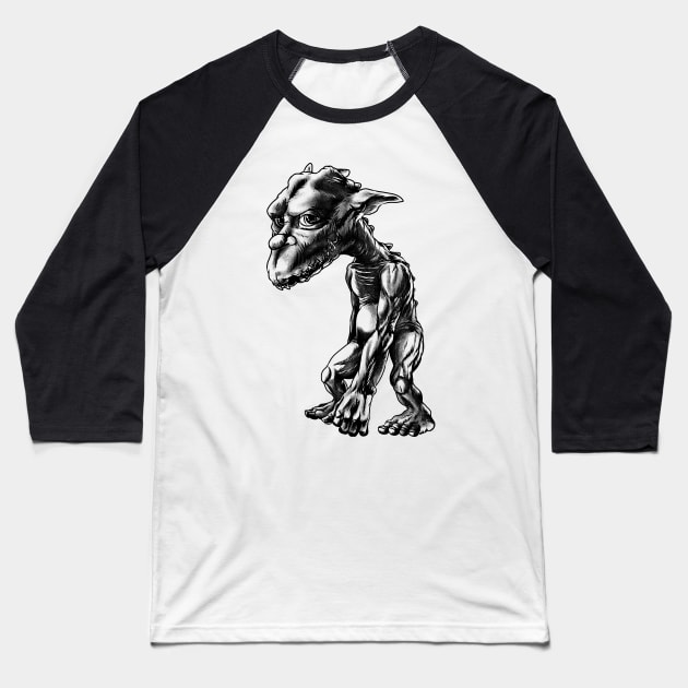 Goblin Enchantment: Embrace Your Inner Goblin in Goblincore Mode Baseball T-Shirt by Holymayo Tee